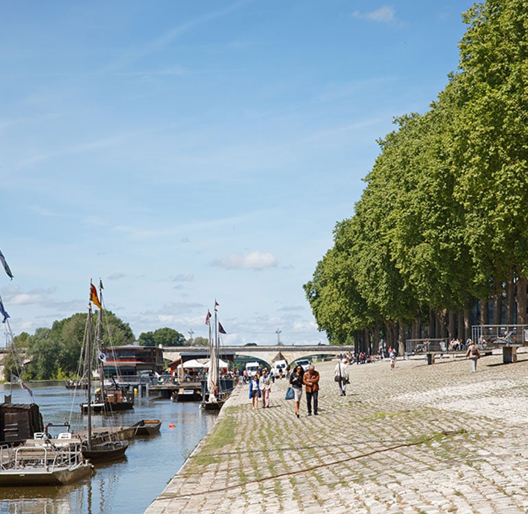 Les quais de Loire à Orléans