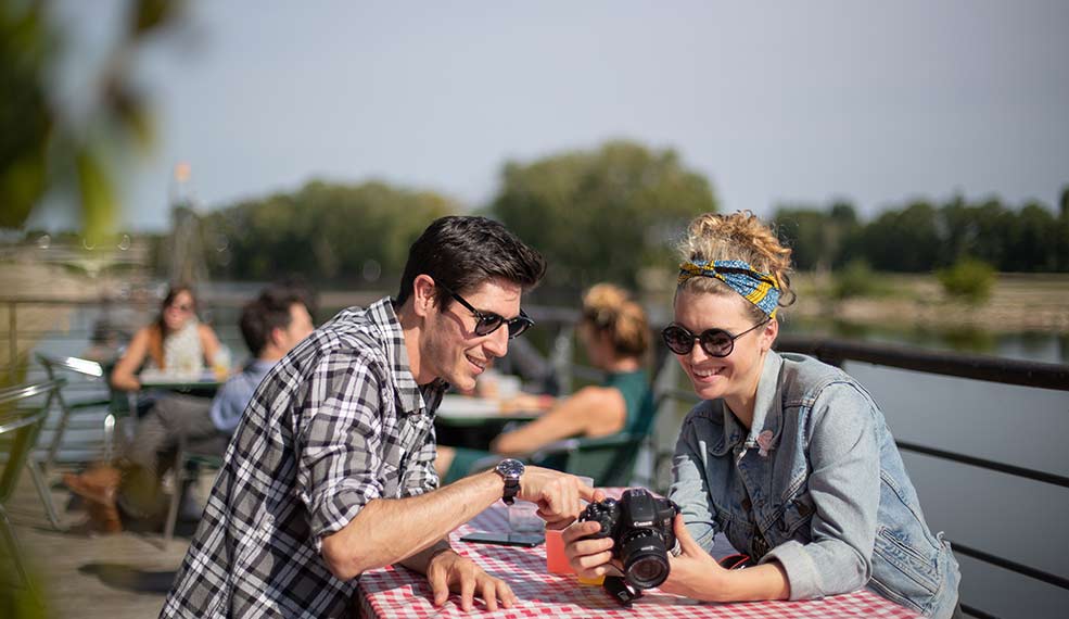 Guinguette à Orléans sur les bords de Loire