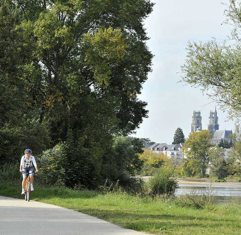 Saint Jean le Blanc île Charlemagne à vélo