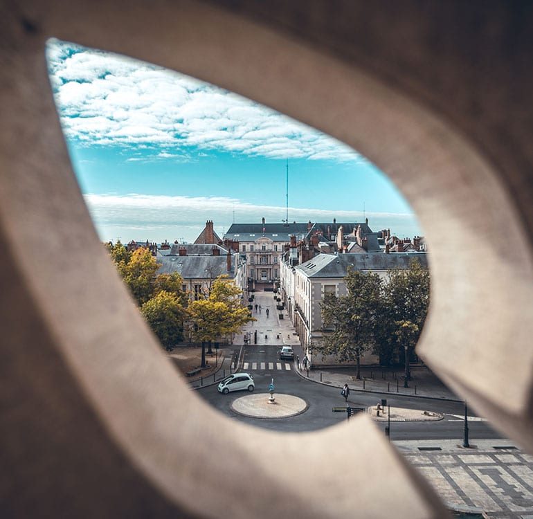 Vue depuis la cathédrale Sainte-Croix, Orléans