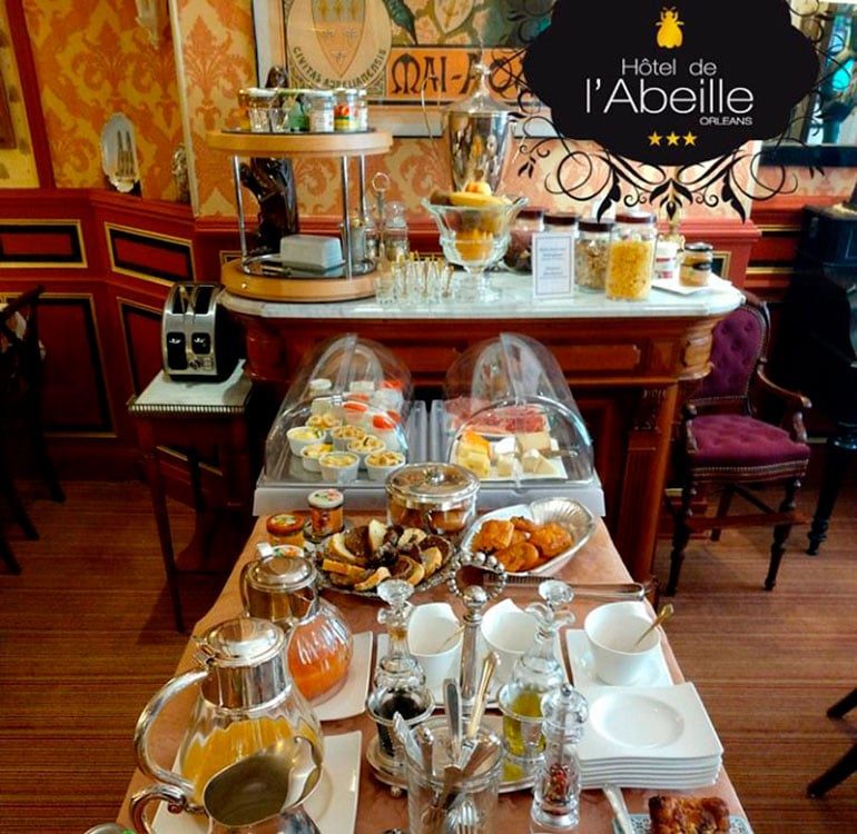 Brunch à l'Hôtel de l'Abeille dans le centre-ville d'Orléans © L'Hôtel de l'Abeille