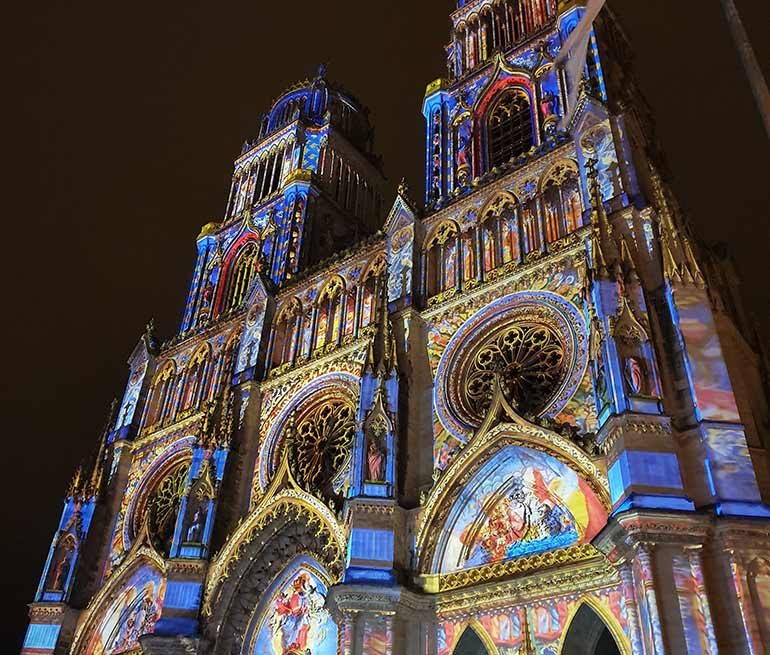 Son et lumière sur la cathédrale Sainte-Croix