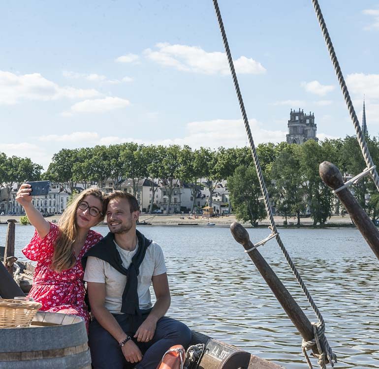 Balade en bateau sur la Loire à Orléans