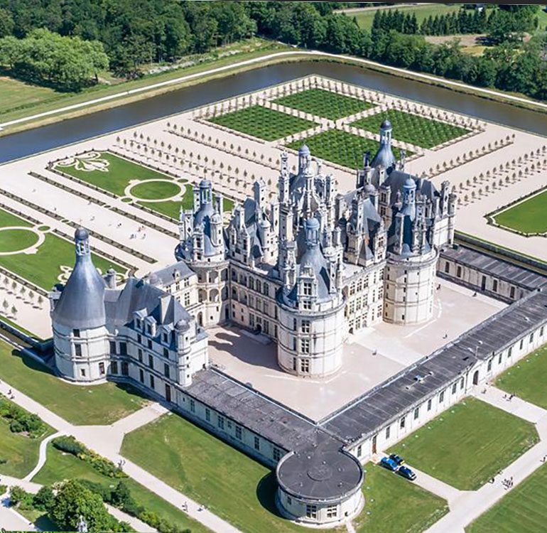 Vue aérienne sur le Domaine national de Chambord © Photos Drone Contraste